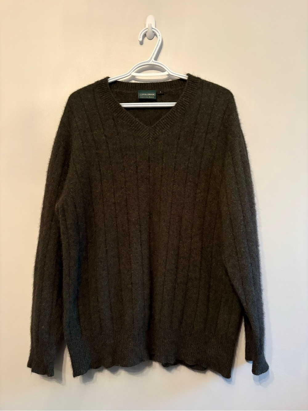 Lothlorian Possum & Merino Wool V neck sweater